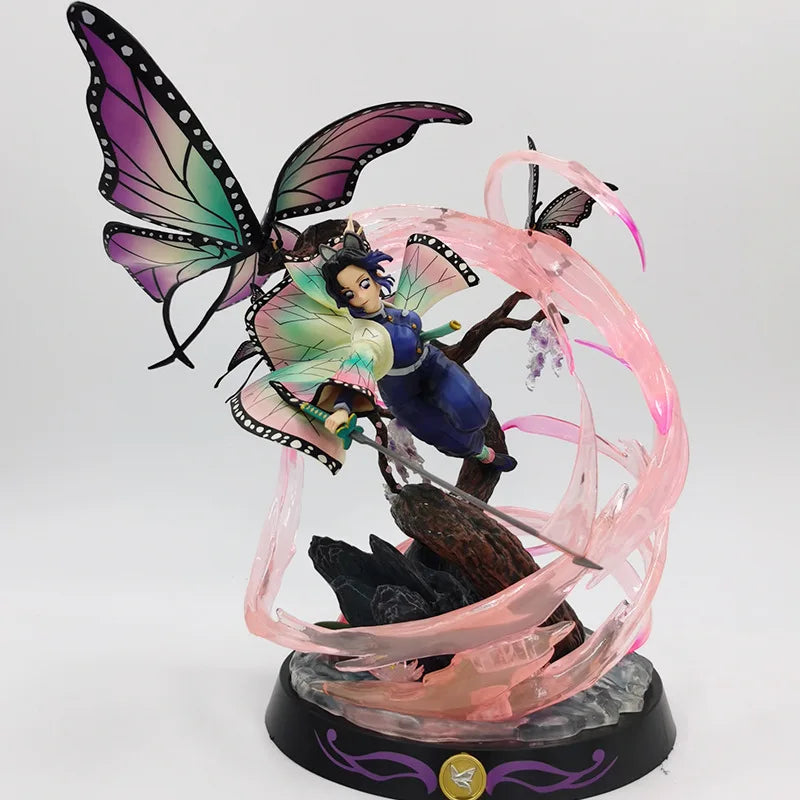 36cm Demon Slayer Anime Figure Kochou Shinobu GK Anime Figures 1/6 PVC Statue Model Kimetsu No Yaiba Figurine Ornament Toy Gift