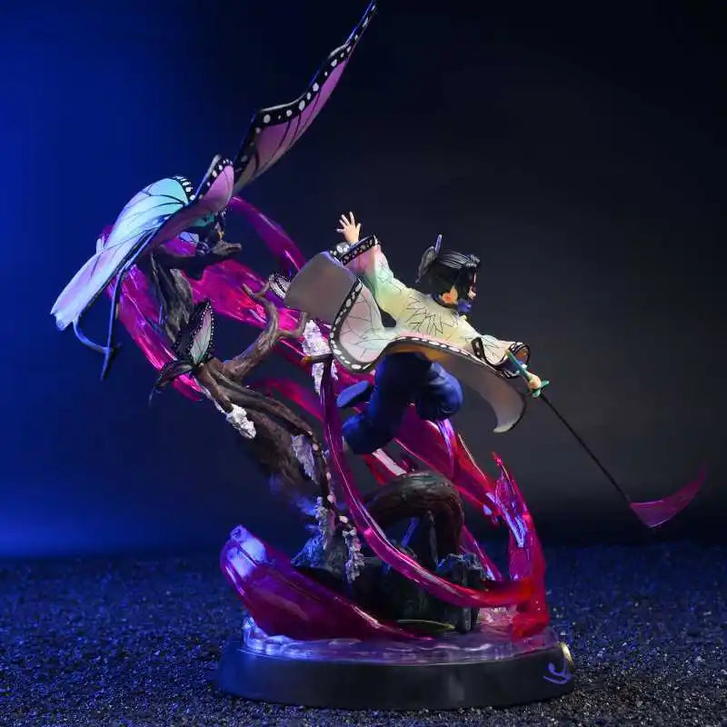36cm Demon Slayer Anime Figure Kochou Shinobu GK Anime Figures 1/6 PVC Statue Model Kimetsu No Yaiba Figurine Ornament Toy Gift