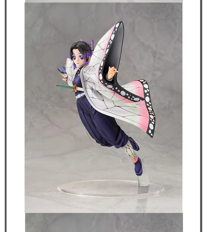 36cm Demon Slayer Anime Figure Kochou Shinobu GK Anime Figures 1/6 PVC Statue Model Kimetsu No Yaiba Figurine Ornament Toy Gift