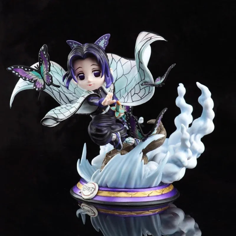 36cm Demon Slayer Anime Figure Kochou Shinobu GK Anime Figures 1/6 PVC Statue Model Kimetsu No Yaiba Figurine Ornament Toy Gift