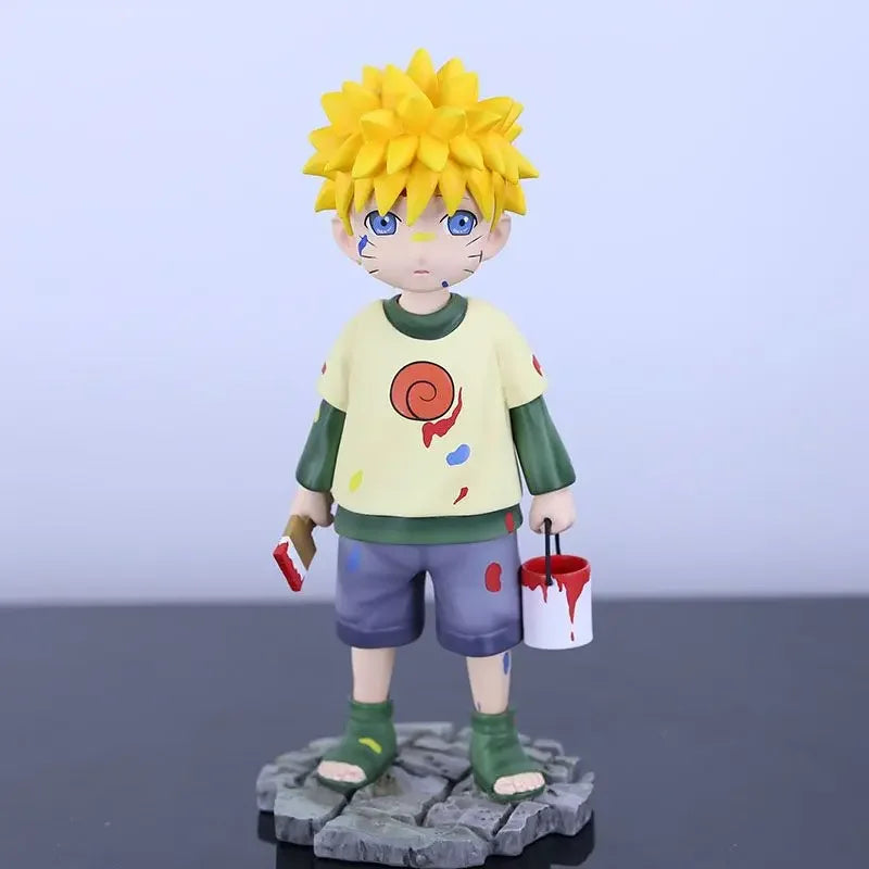 Naruto Figure Kid Uzumaki Naruto Action Figure Childhood Statue 16cm