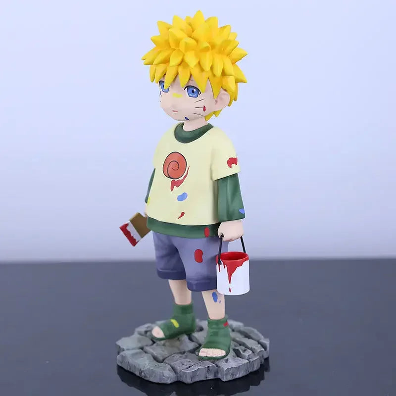 Naruto Figure Kid Uzumaki Naruto Action Figure Childhood Statue 16cm