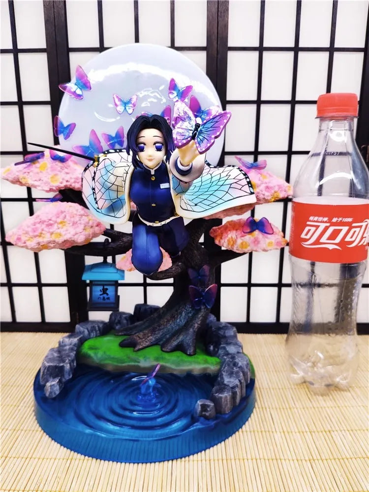 36cm Demon Slayer Anime Figure Kochou Shinobu GK Anime Figures 1/6 PVC Statue Model Kimetsu No Yaiba Figurine Ornament Toy Gift