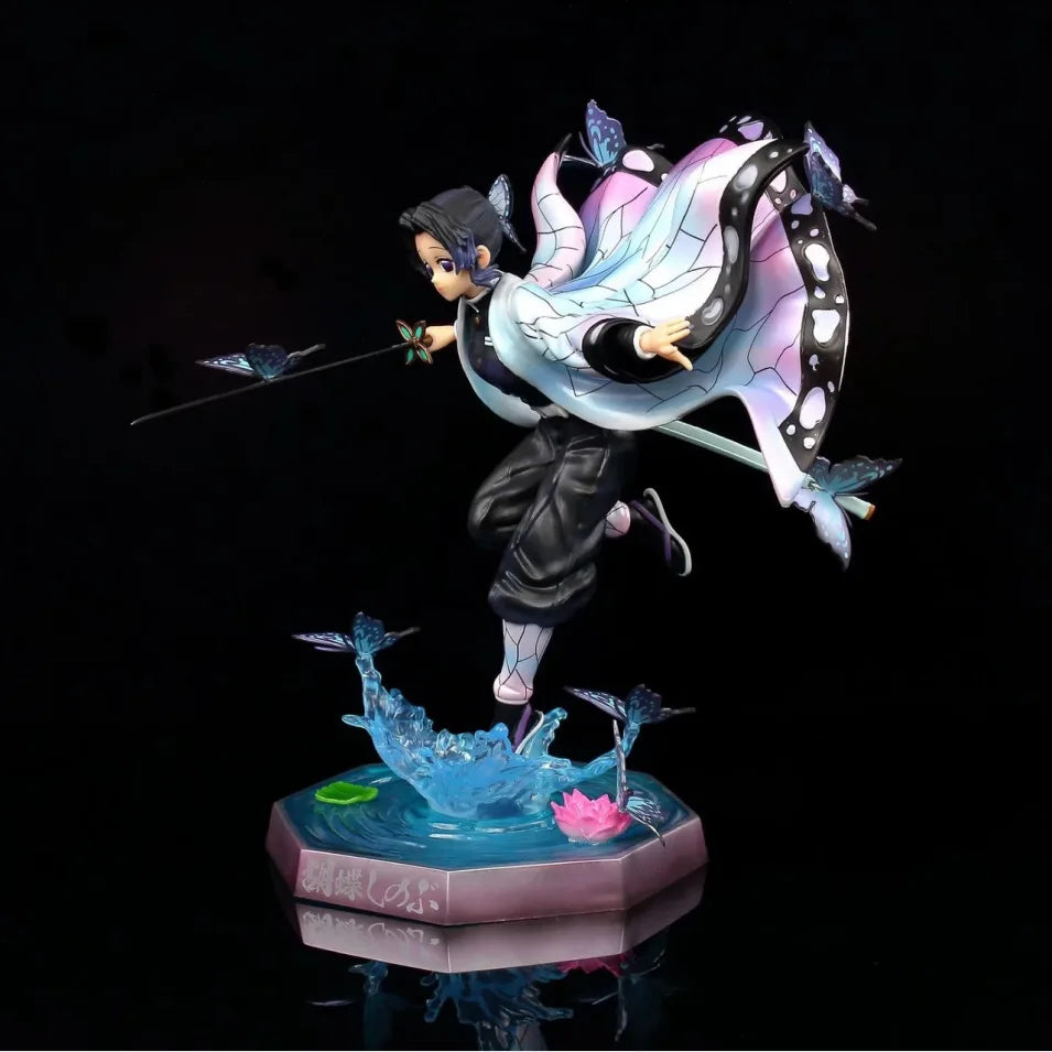 36cm Demon Slayer Anime Figure Kochou Shinobu GK Anime Figures 1/6 PVC Statue Model Kimetsu No Yaiba Figurine Ornament Toy Gift