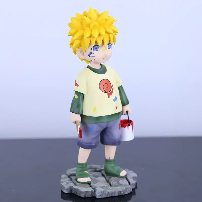 Naruto Figure Kid Uzumaki Naruto Action Figure Childhood Statue 16cm