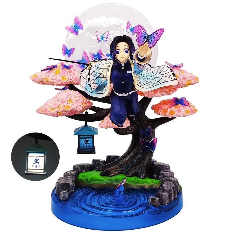 36cm Demon Slayer Anime Figure Kochou Shinobu GK Anime Figures 1/6 PVC Statue Model Kimetsu No Yaiba Figurine Ornament Toy Gift