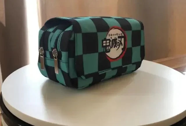Demon Slayer 3D Anime Pen Bag Student Storage Bag Tanjirou Nezuko Zenitsu Giyuu Cartoon Pen Box Cute Boys Girls Pencil Case