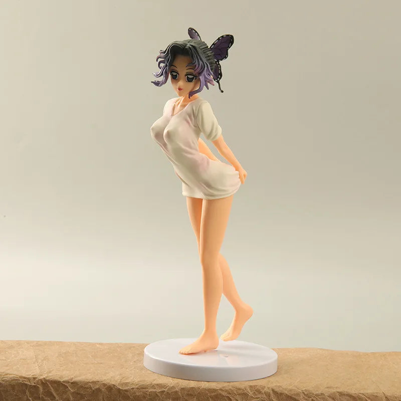 Demon Slayer Anime Figure Kawaii Kochou Shinobu Action Figure Cute Toy Collectible Decoration Statue Figurine PVC GK Model Doll