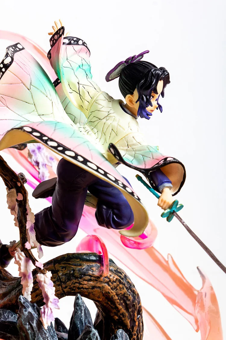 36cm Demon Slayer Anime Figure Kochou Shinobu GK Anime Figures 1/6 PVC Statue Model Kimetsu No Yaiba Figurine Ornament Toy Gift