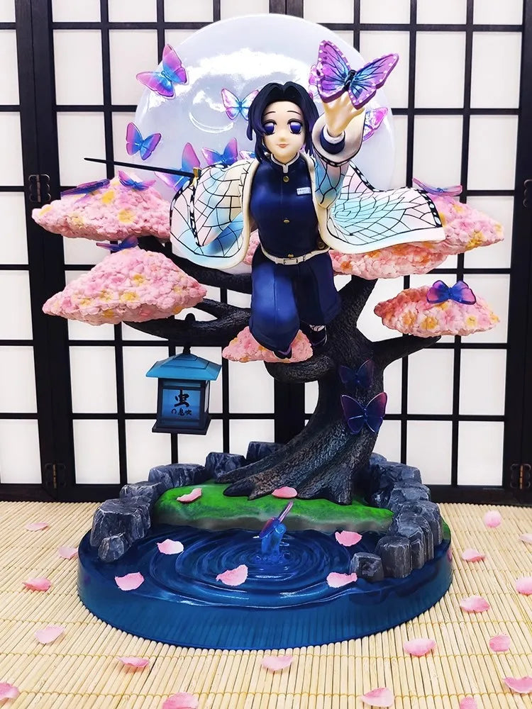 36cm Demon Slayer Anime Figure Kochou Shinobu GK Anime Figures 1/6 PVC Statue Model Kimetsu No Yaiba Figurine Ornament Toy Gift