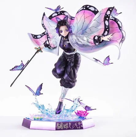 36cm Demon Slayer Anime Figure Kochou Shinobu GK Anime Figures 1/6 PVC Statue Model Kimetsu No Yaiba Figurine Ornament Toy Gift