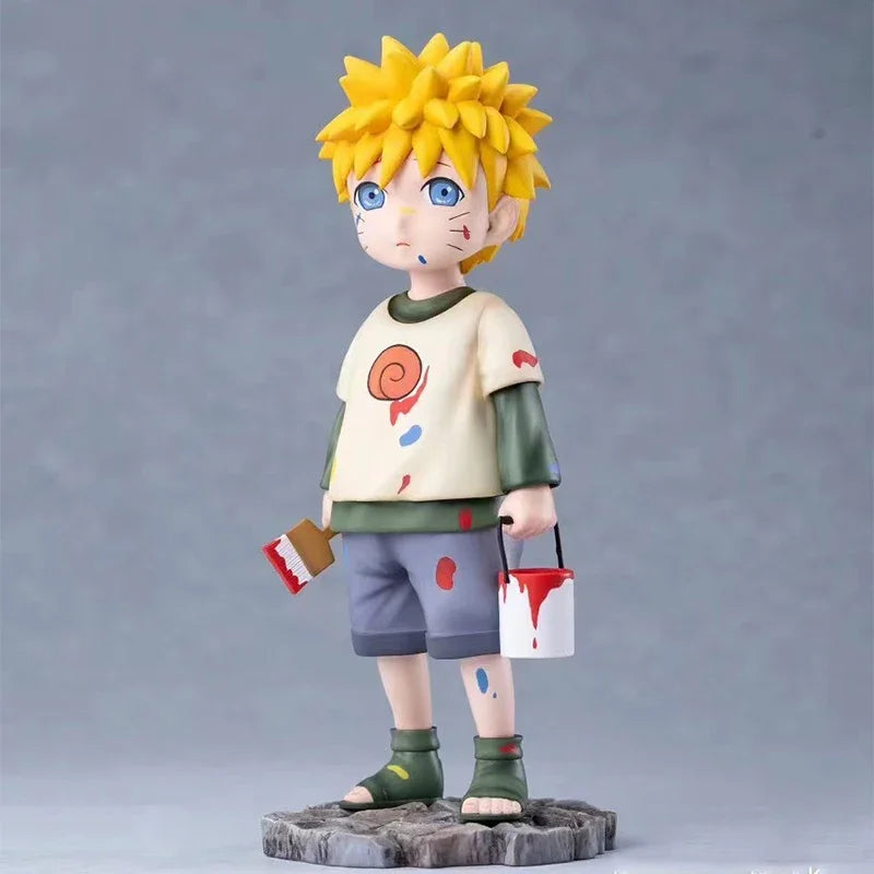 Naruto Figure Kid Uzumaki Naruto Action Figure Childhood Statue 16cm