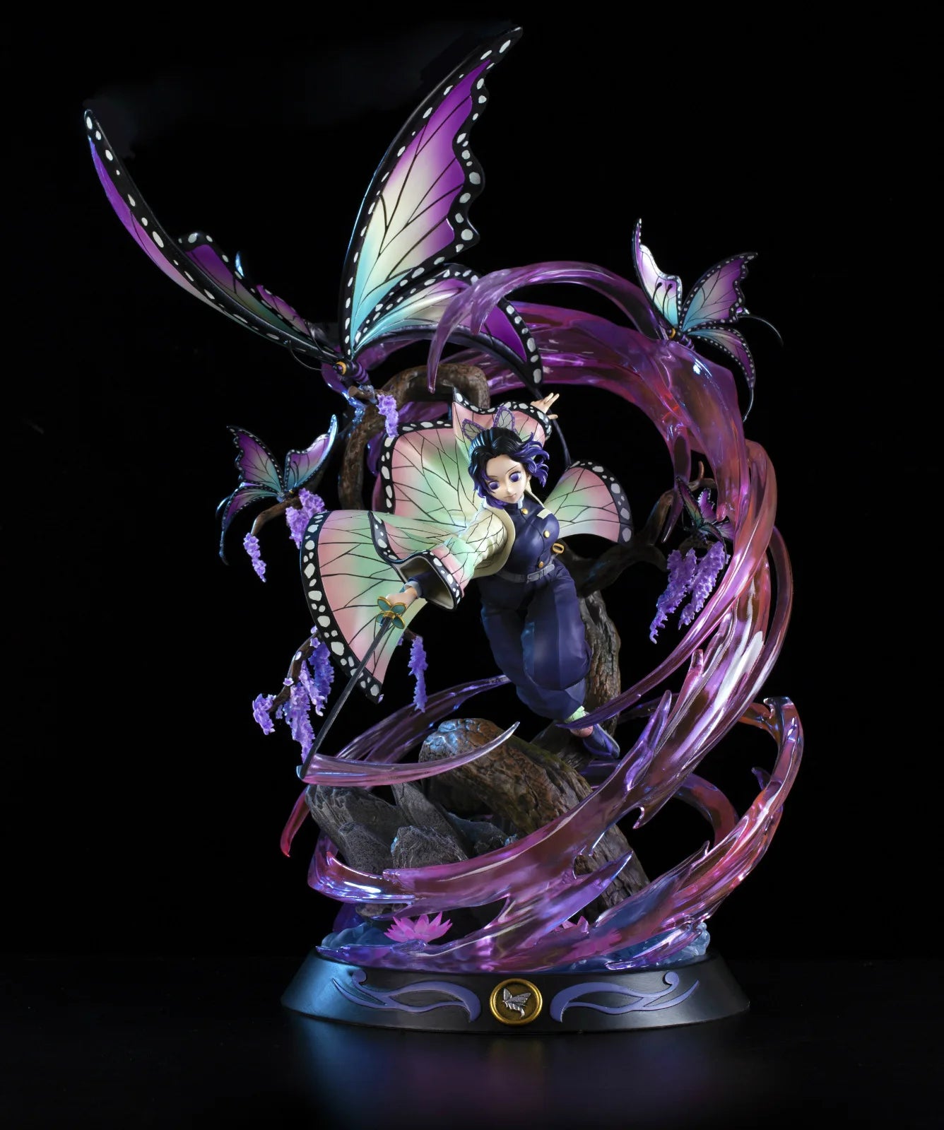 36cm Demon Slayer Anime Figure Kochou Shinobu GK Anime Figures 1/6 PVC Statue Model Kimetsu No Yaiba Figurine Ornament Toy Gift