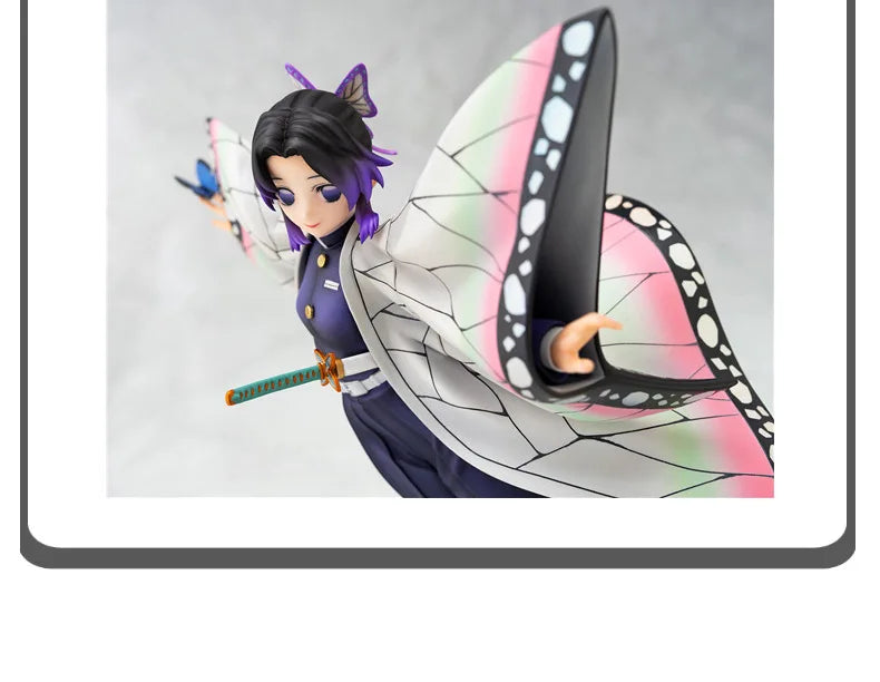 36cm Demon Slayer Anime Figure Kochou Shinobu GK Anime Figures 1/6 PVC Statue Model Kimetsu No Yaiba Figurine Ornament Toy Gift