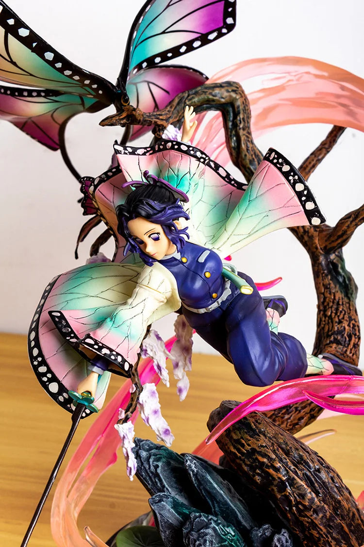 36cm Demon Slayer Anime Figure Kochou Shinobu GK Anime Figures 1/6 PVC Statue Model Kimetsu No Yaiba Figurine Ornament Toy Gift