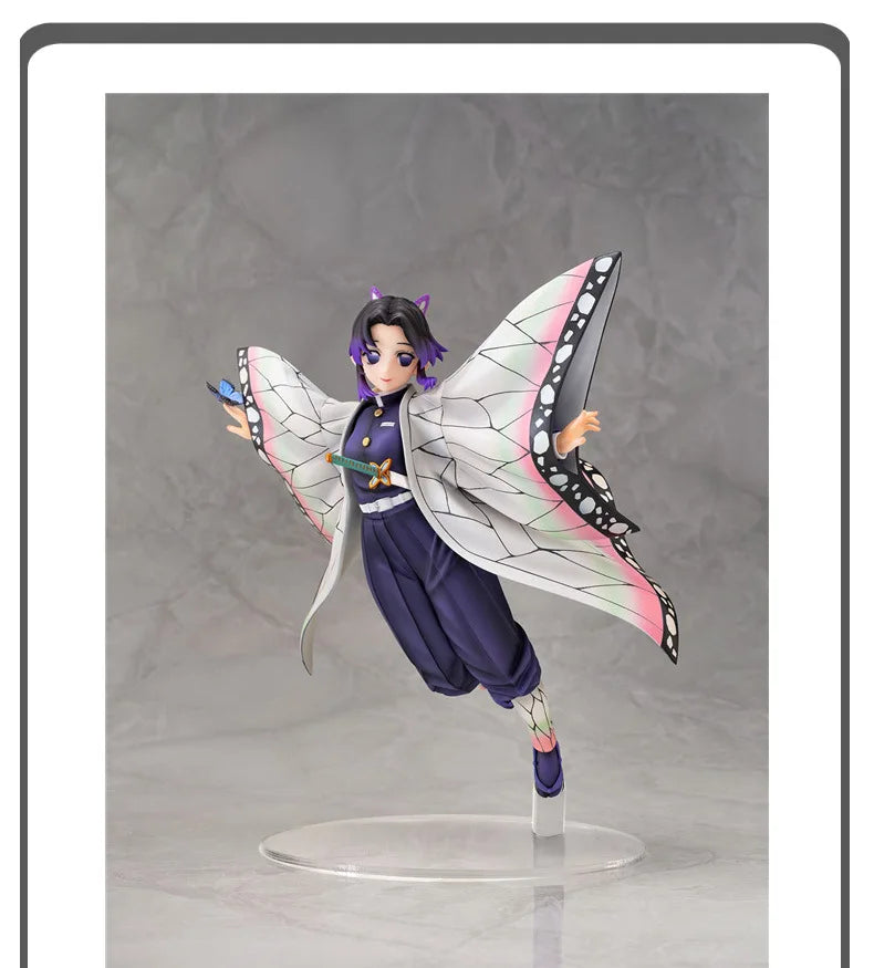 36cm Demon Slayer Anime Figure Kochou Shinobu GK Anime Figures 1/6 PVC Statue Model Kimetsu No Yaiba Figurine Ornament Toy Gift