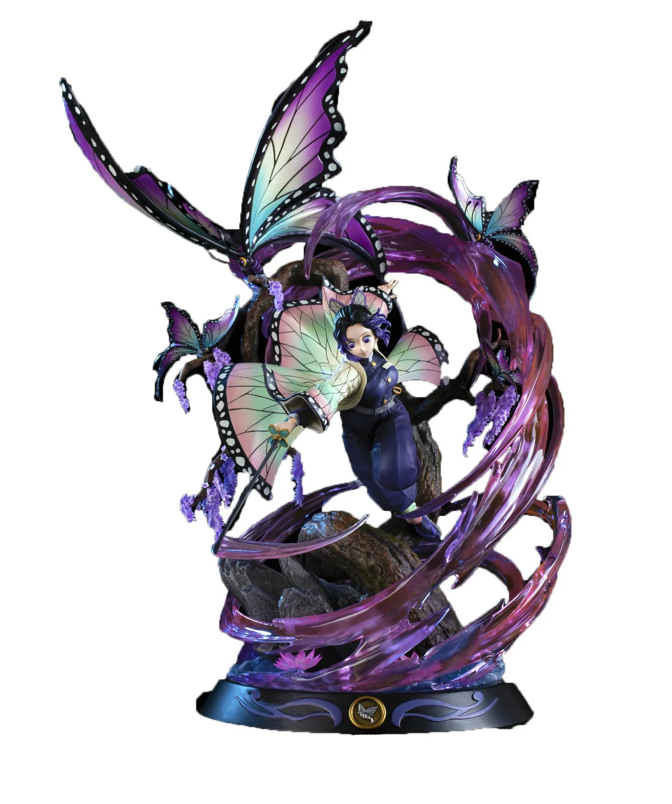 36cm Demon Slayer Anime Figure Kochou Shinobu GK Anime Figures 1/6 PVC Statue Model Kimetsu No Yaiba Figurine Ornament Toy Gift