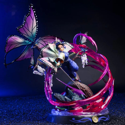 36cm Demon Slayer Anime Figure Kochou Shinobu GK Anime Figures 1/6 PVC Statue Model Kimetsu No Yaiba Figurine Ornament Toy Gift