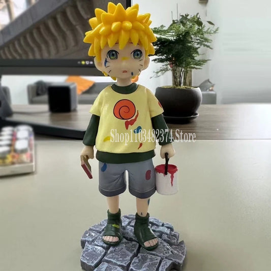 Naruto Figure Kid Uzumaki Naruto Action Figure Childhood Statue 16cm